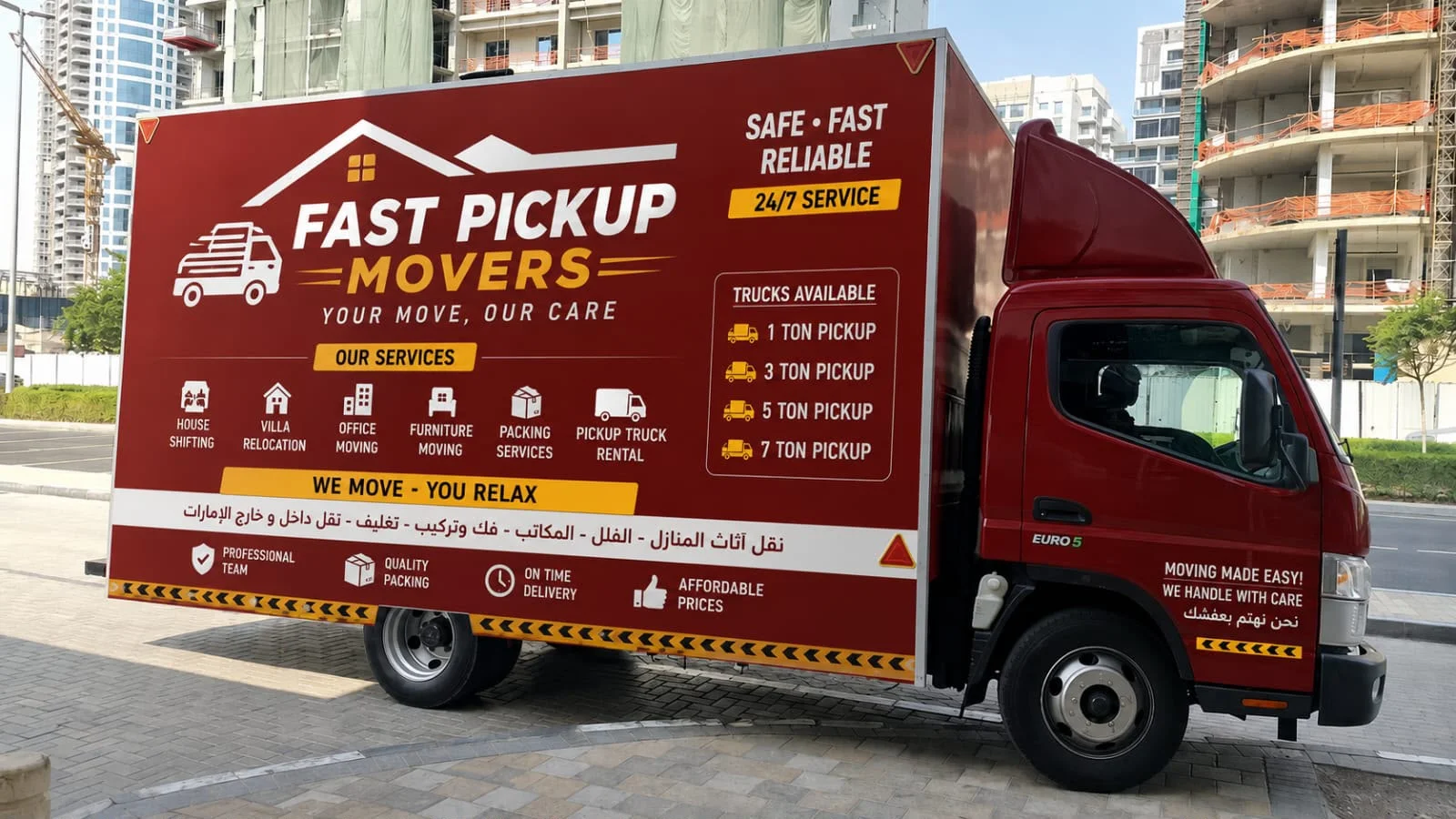 3-Ton Pickup for Rent in Dubai